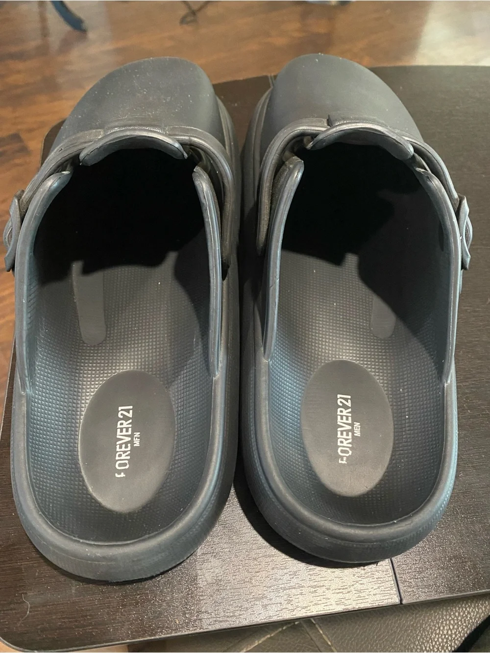 Forever 21 Black Slip-On Loafer Mules